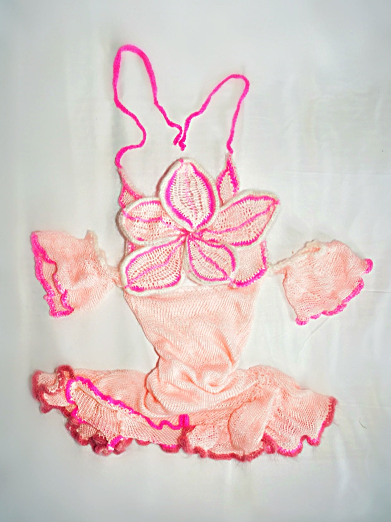 Chinita’s cherry blossom knit dress