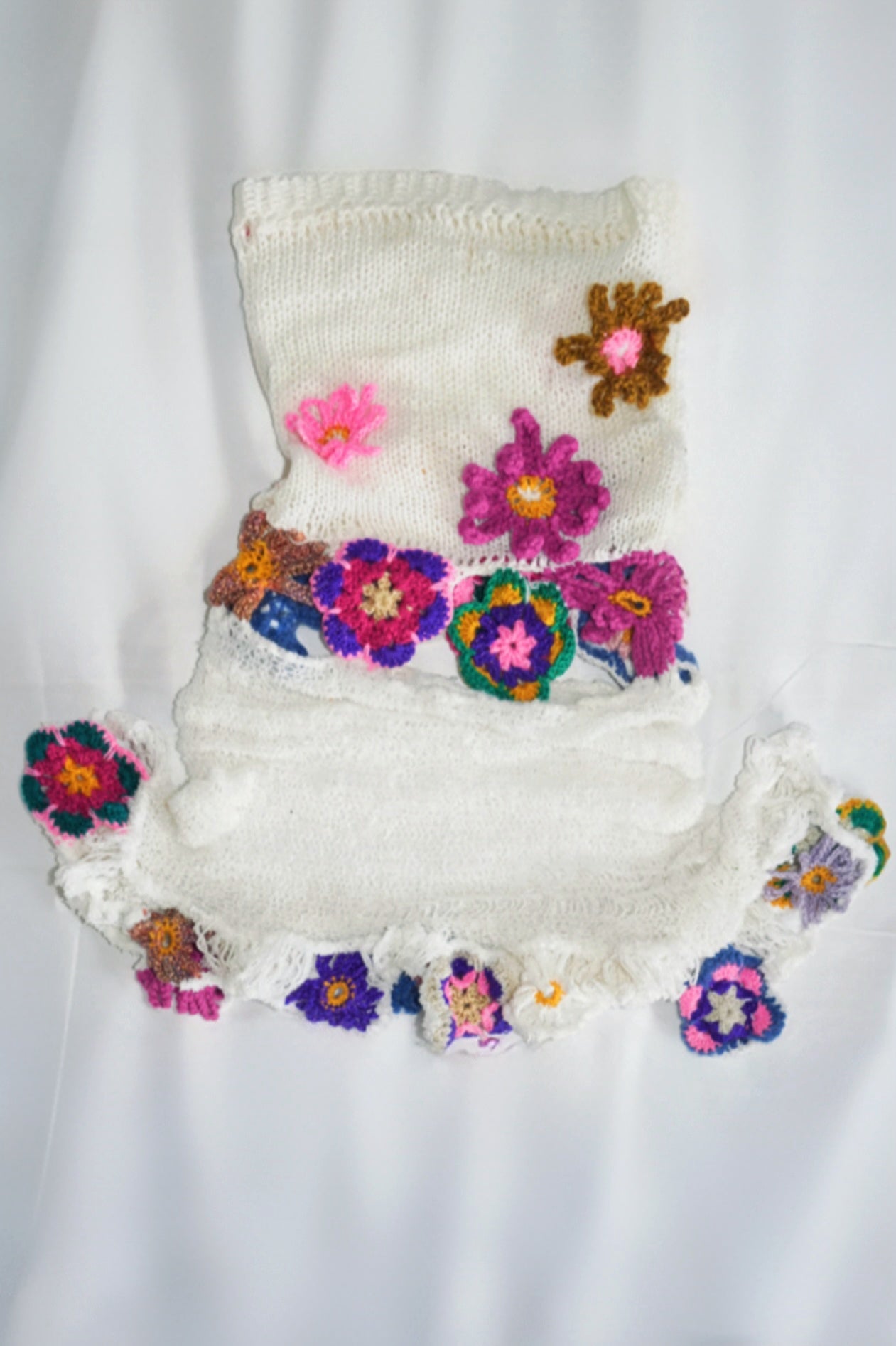 Chinita’s flower Lacey maxi skirt