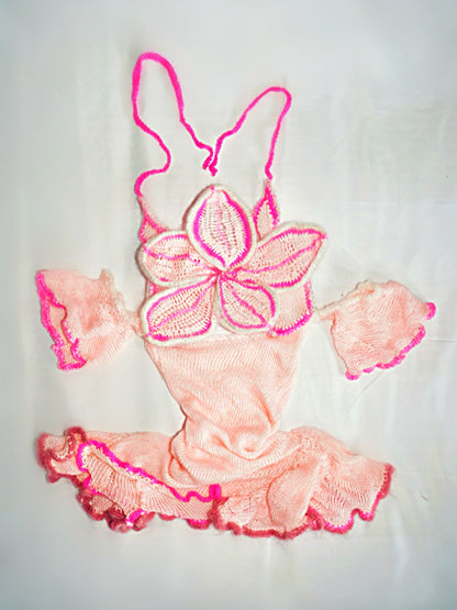 Chinita’s cherry blossom knit dress