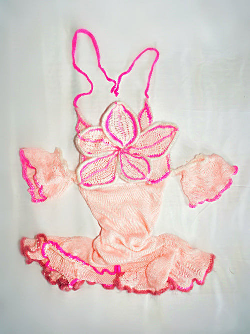 Chinita’s cherry blossom knit dress