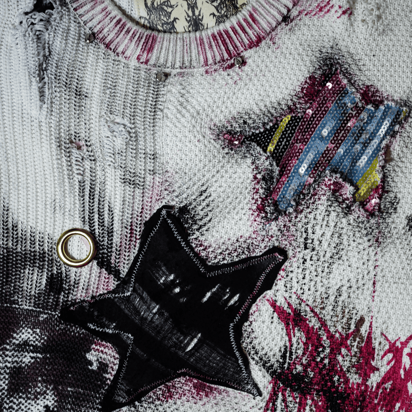 G.I.G Transylvania Distressed Knit Sweater — One of One