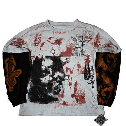 G.I.G Palmer Bloodstain Long Sleeve — One of One (Distressed / Mixed Media)