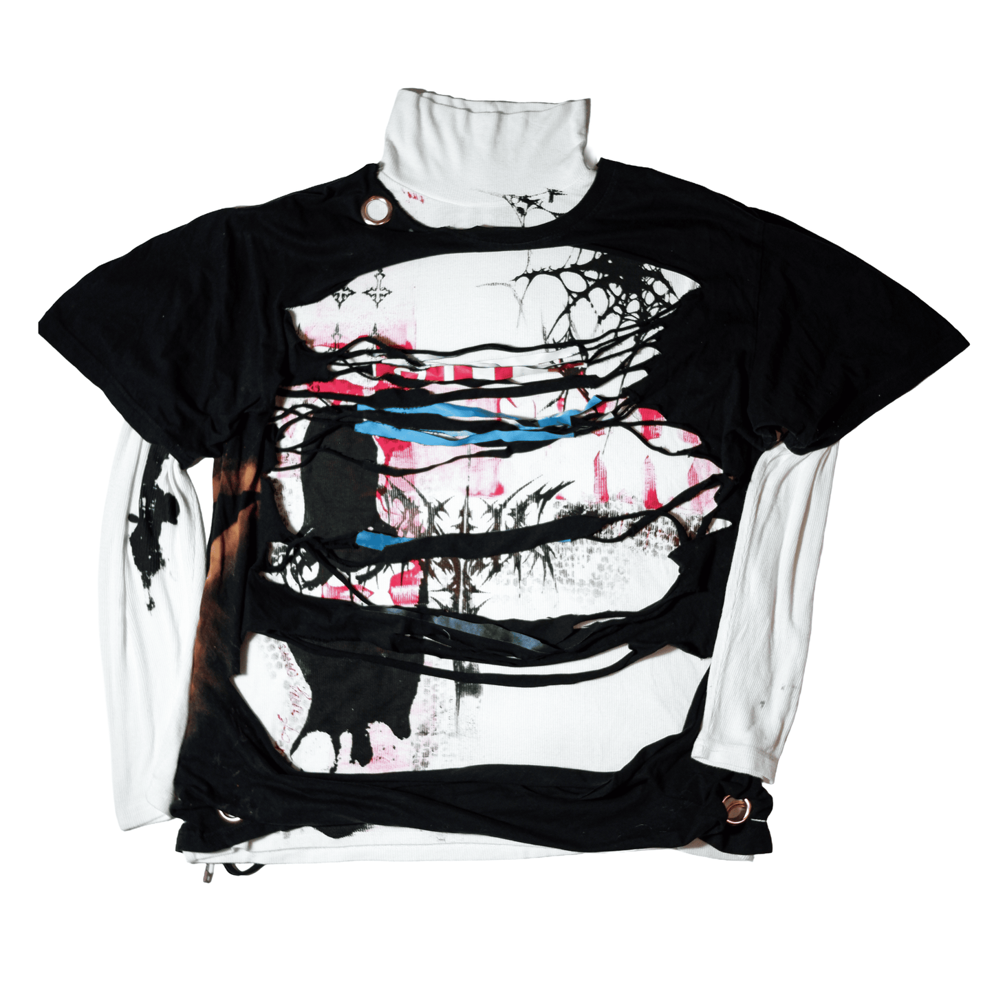 G.I.G Posessed Distressed Layered Hoodie — One of One
