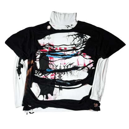 G.I.G Posessed Distressed Layered Hoodie — One of One